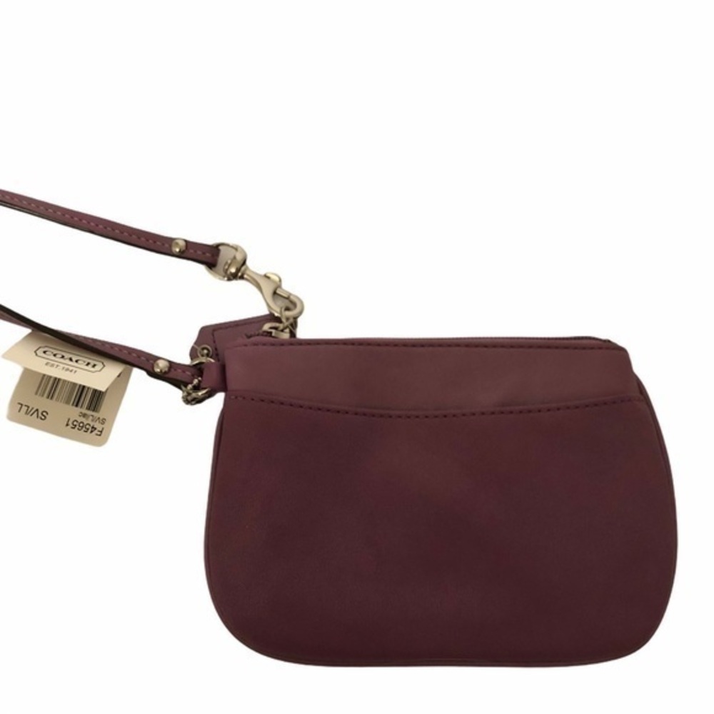 👛 COACH 👛 pearl purple wristlet wallet NWT